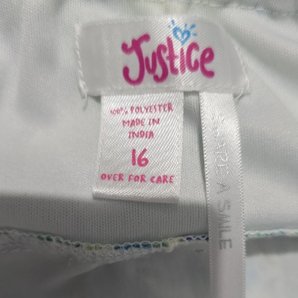 Justice Floral‎ Ruffle Tank Top